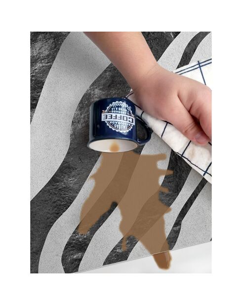 Tapis zebra multicolore - [diam] 150 cm