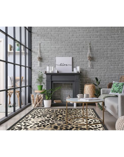 Tappeto multicolore con stampa animalier 4 - 100x150 cm