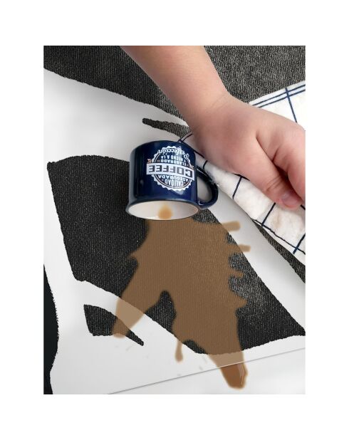 Meerkleurig vloerkleed met dierenprint, 1, 100x150 cm