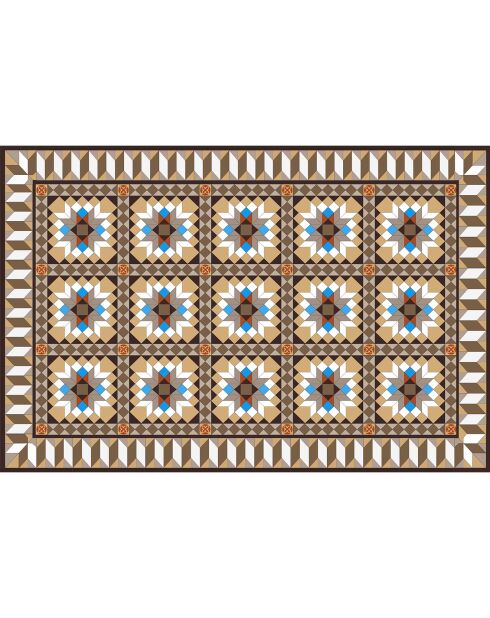 Tapis Mosaico Bladosas multicolore - 100x150 cm