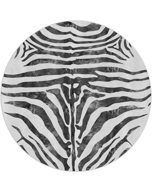 Tapis zebra multicolore - [diam] 100 cm