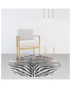 Tapis zebra multicolore - [diam] 100 cm