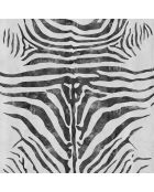 Tapis zebra multicolore - [diam] 100 cm