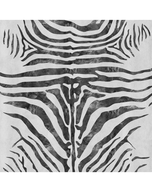 Tapis zebra multicolore - [diam] 100 cm