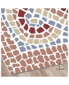 Tapis Romeo multicolore - 100x100 cm