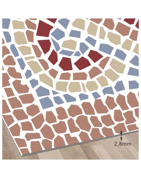 Tapis Romeo multicolore - 100x100 cm