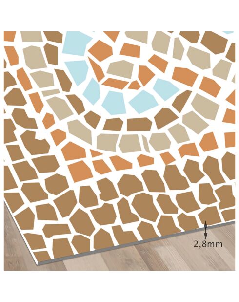 Tapis Valeriano multicolore - 100x100 cm