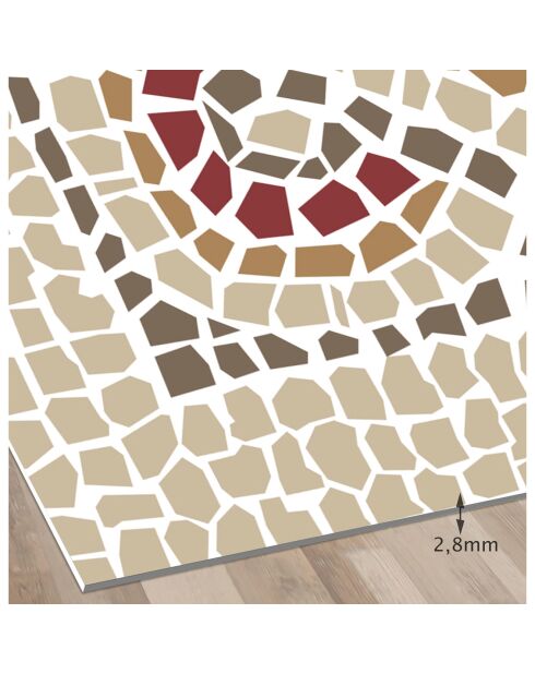 Tappeto Casiano multicolore - 100x100 cm