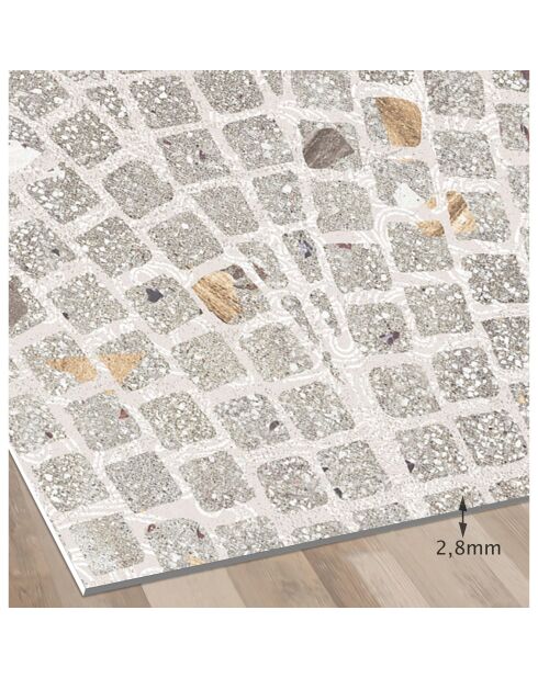 Tappeto Ondas Granito multicolore - 66x180 cm