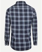 Chemise à carreaux Nathan marine