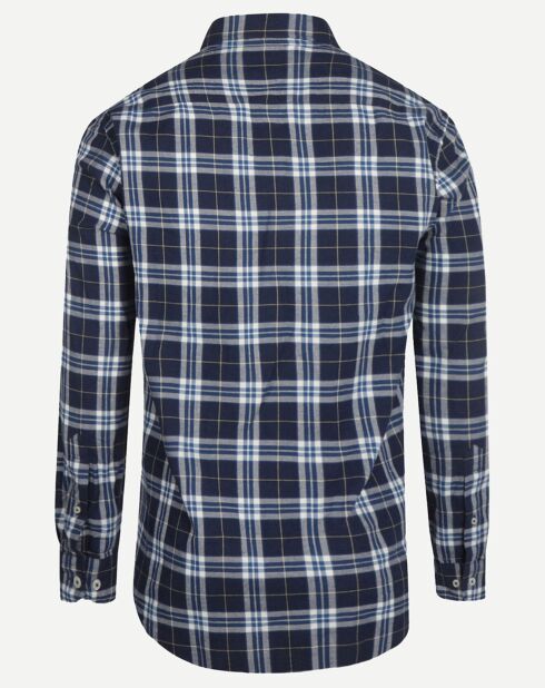 Chemise à carreaux Nathan marine