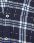Chemise à carreaux Nathan marine