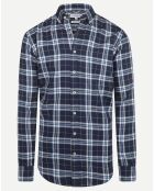 Chemise à carreaux Nathan marine