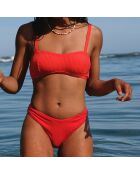 Haut de maillot de bain Taia rouge