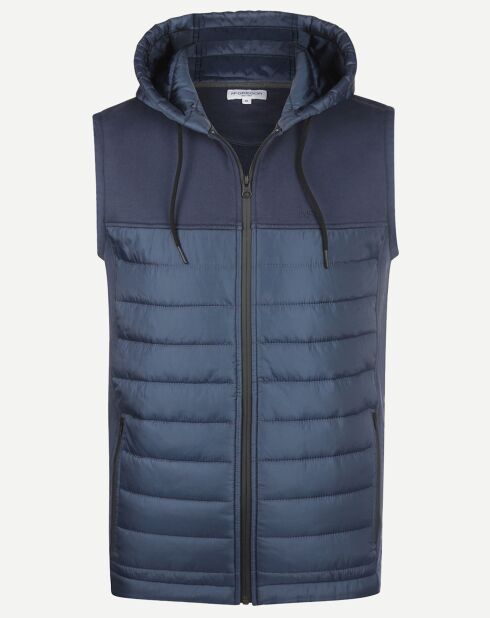 Marineblaue ärmellose Jacke