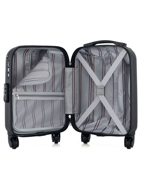 Valise Cabine XS 4 roues simples Porter 46 cm noire