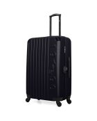 4 Valises 4 roues simples Porter-M 75/65/55/46 cm noires