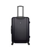 4 Valises 4 roues simples Porter-M 75/65/55/46 cm noires