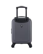 Valise Cabine XS 4 roues simples Porter 46 cm gris foncé