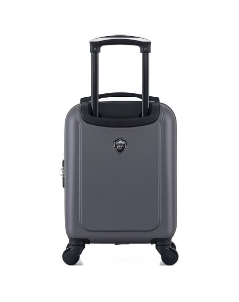 Valise Cabine XS 4 roues simples Porter 46 cm gris foncé
