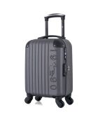 Valise Cabine XS 4 roues simples Porter 46 cm gris foncé