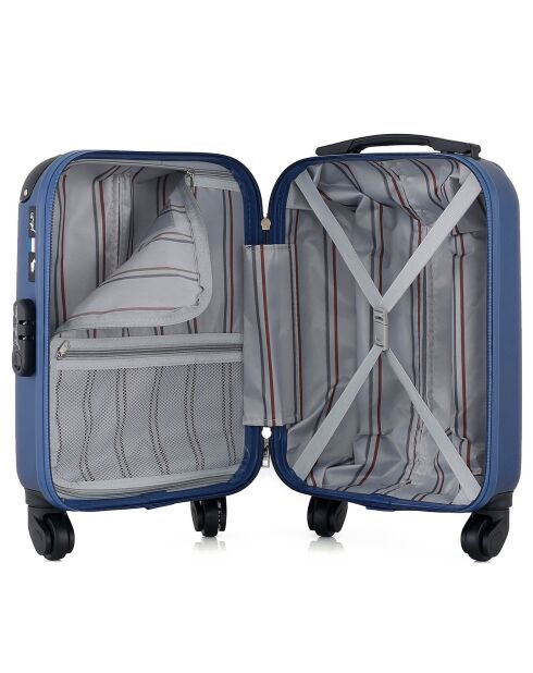 Valise Cabine XS 4 roues simples Porter 46 cm bleu marine