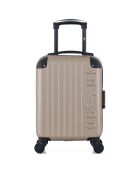 Valise Cabine XS 4 roues simples Porter 46 cm beige