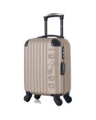 Valise Cabine XS 4 roues simples Porter 46 cm beige