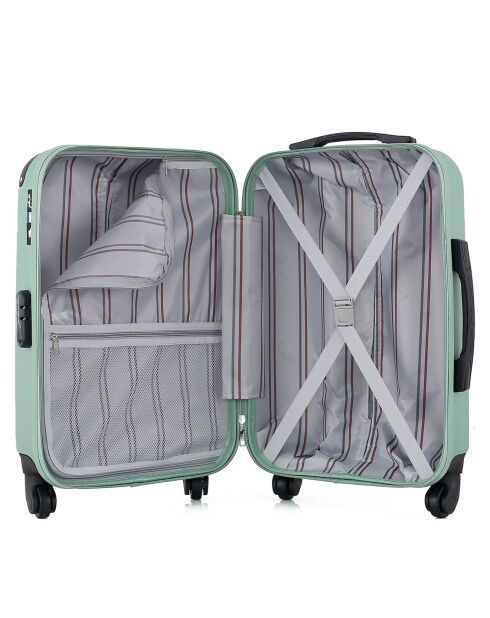 Valise Moyen Séjour 4 roues simples Porter 65 cm vert d'eau