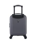 4 Valises 4 roues simples Porter-M 75/65/55/46 cm gris foncé