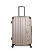 4 Valises 4 roues simples Porter-M 75/65/55/46 cm beiges