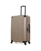 4 Valises 4 roues simples Porter-M 75/65/55/46 cm beiges