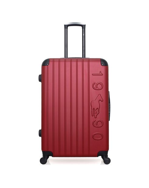 4 einfache Allradkoffer Porter-M 75/65/55/46 cm burgunderrot