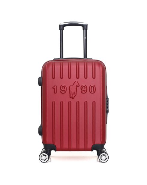 Valise Moyen Séjour 4 roues simples Archie 65 cm rouge bordeaux