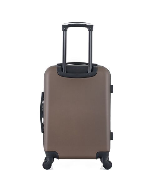 Valise Cabine 4 roues simples Damon 55 cm marron