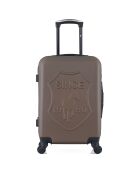 Valise Moyen Séjour 4 roues simples Damon 65 cm marron
