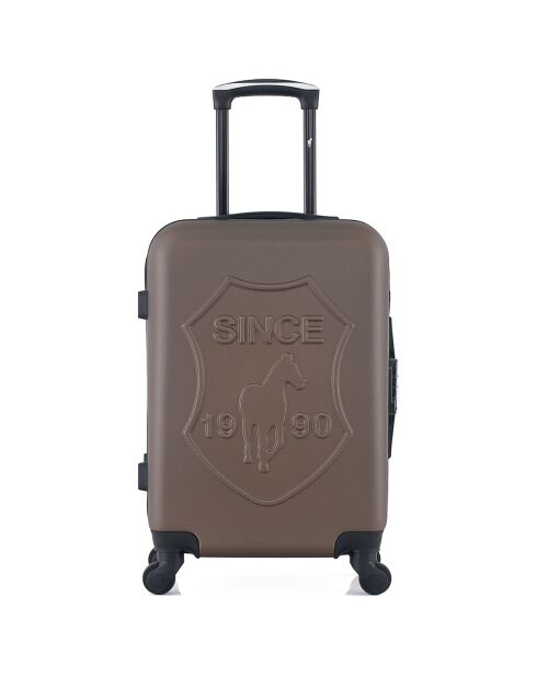 Damon koffer met 4 enkele wielen, medium stay, 65 cm, bruin