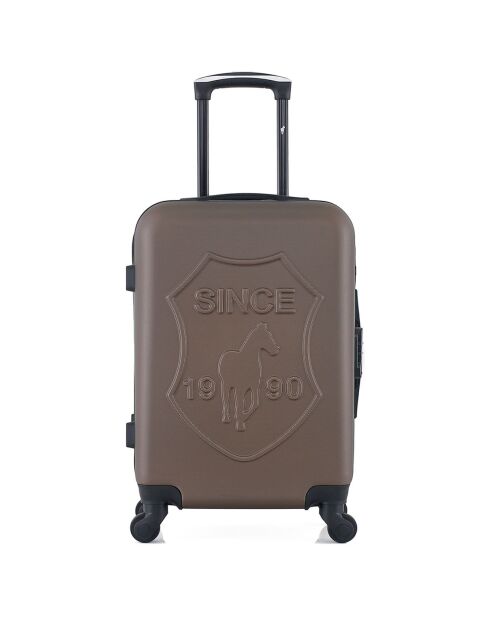 Valise Moyen Séjour 4 roues simples Damon 65 cm marron