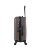 Valise Moyen Séjour 4 roues simples Damon 65 cm marron