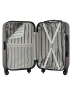 Valise Moyen Séjour 4 roues simples Damon 65 cm marron