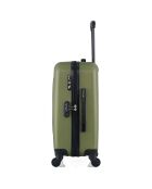 Valise Moyen Séjour 4 roues simples Damon 65 cm vert kaki