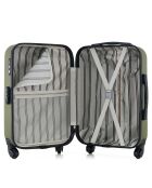 Valise Moyen Séjour 4 roues simples Damon 65 cm vert kaki