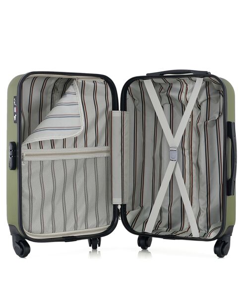 Valise Long Séjour 4 roues simples Damon 75 cm kaki