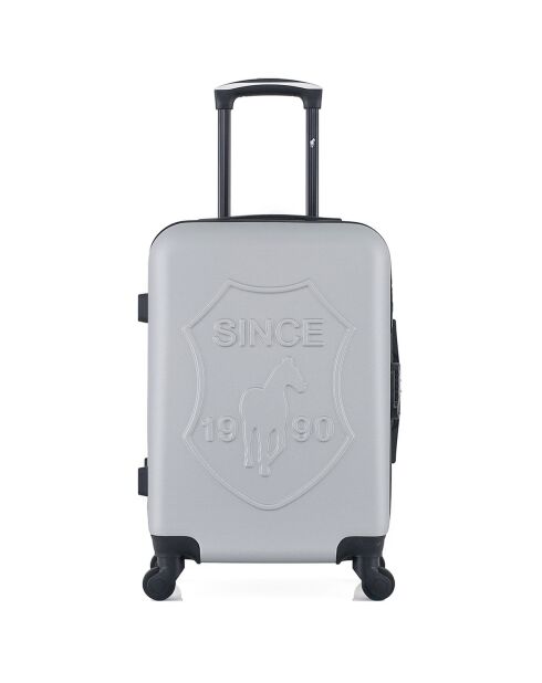Valise Cabine 4 roues simples Damon 55 cm grise