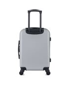 Valise Cabine 4 roues simples Damon 55 cm grise
