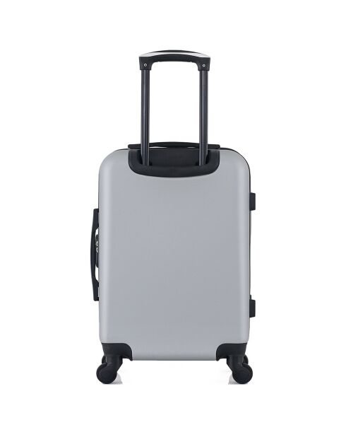 Valise Cabine 4 roues simples Damon 55 cm grise