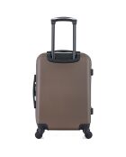 3 Valises 4 roues simples + Vanity Damon 75/65/55 cm marron