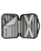 3 Valises 4 roues simples + Vanity Damon 75/65/55 cm marron