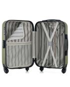 3 Valises 4 roues simples + Vanity Damon 75/65/55 cm kaki