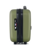 3 Valises 4 roues simples + Vanity Damon 75/65/55 cm kaki